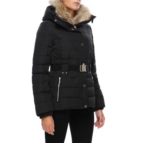 michael kors winterjacke damen schwarz|michael kors coats for women.